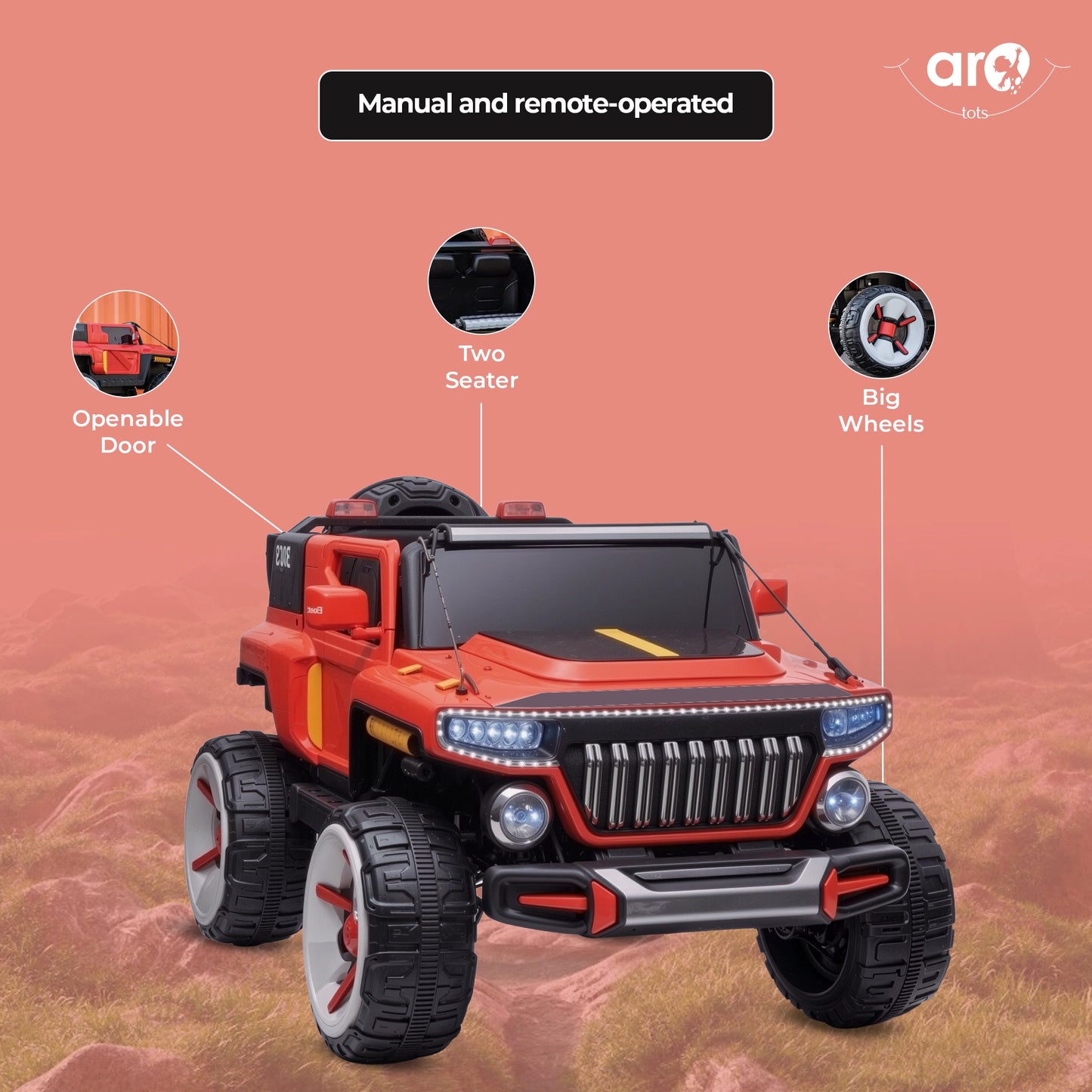 Polaris Kids Ride On ATV Style Toy by AROTOTS