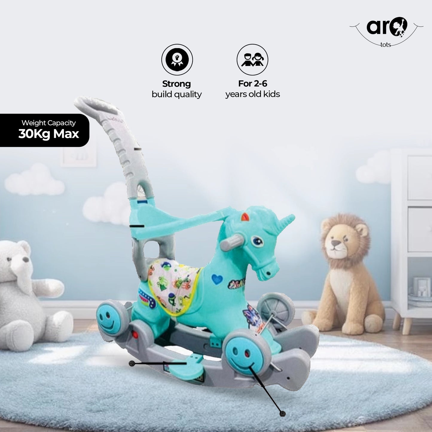 Unicorn Supreme Kids Ride On Toy for Magical Fun by AROTOTS