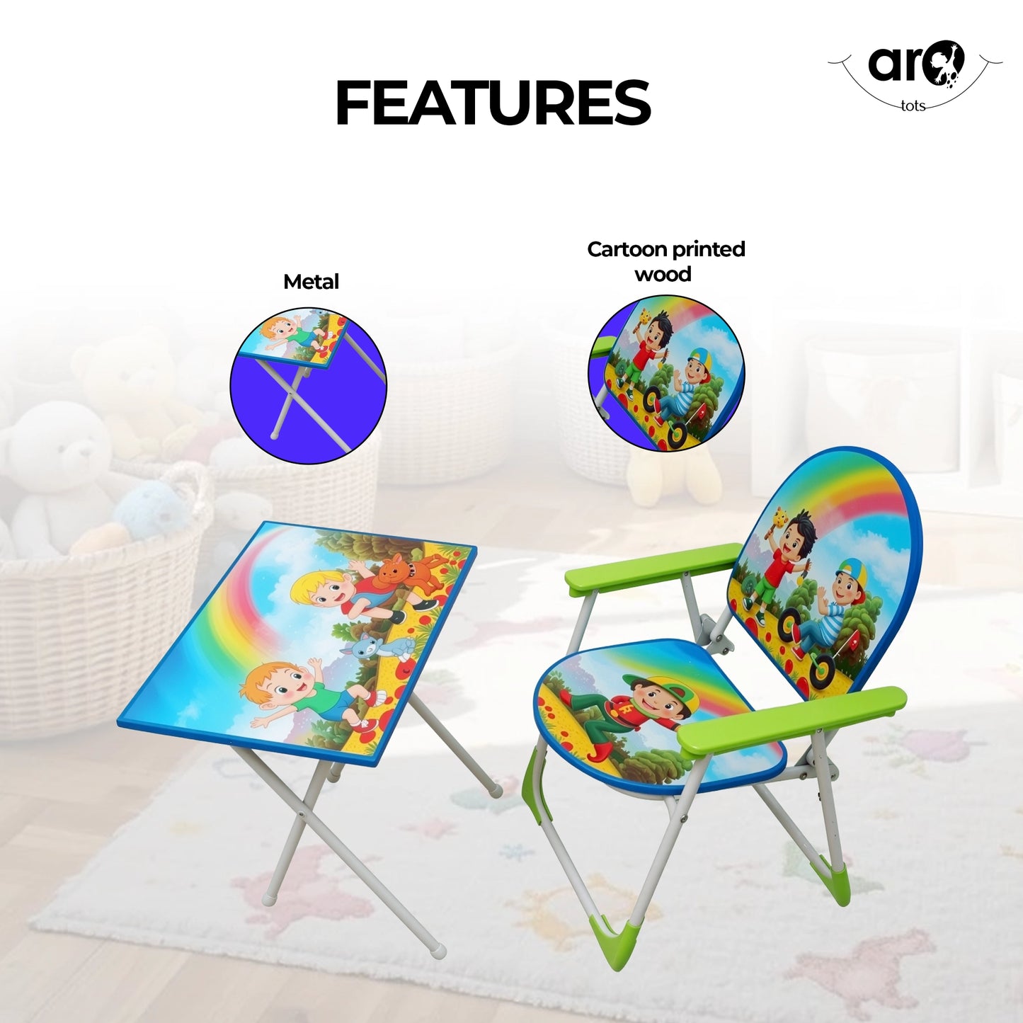 King Table Chair for Kids Study and Dining by AROTOTS