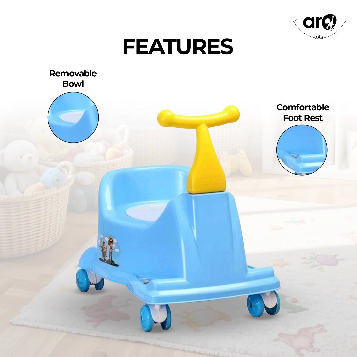 Scooter Kids Potty Chair for Fun Toilet Training by AROTOTS