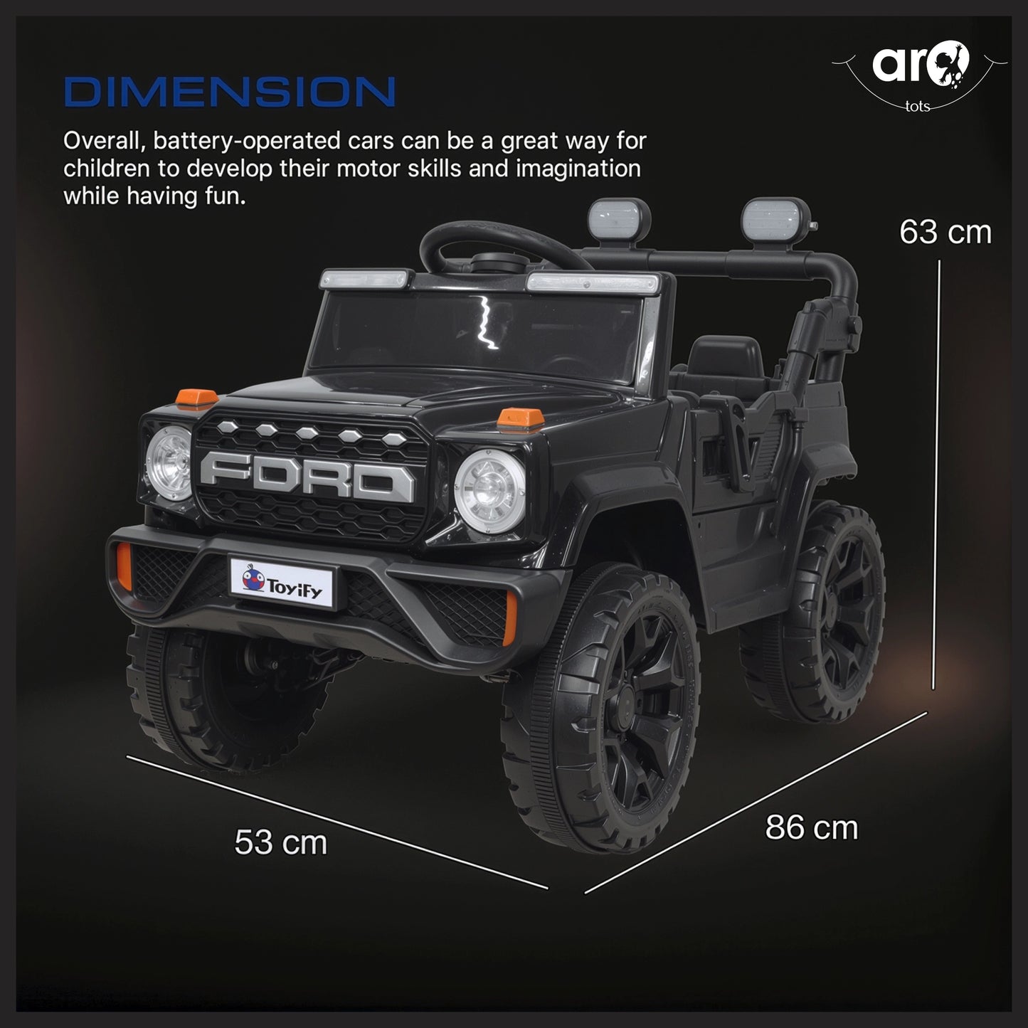 BH80B Kids Electric Ride On Car with Smooth Control by AROTOTS