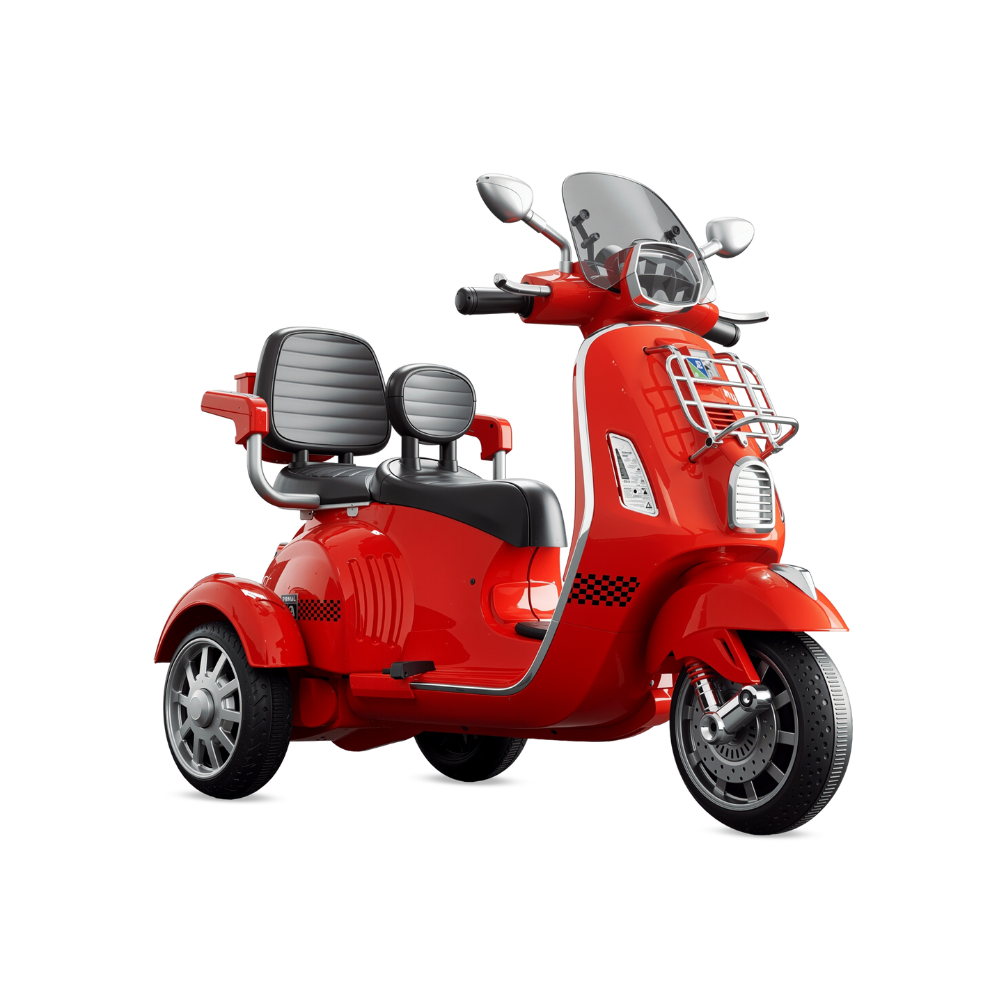 Kids Vespa Double Seater Electric Scooty - AROTOTS
