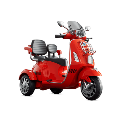 Kids Vespa Double Seater Electric Scooty - AROTOTS