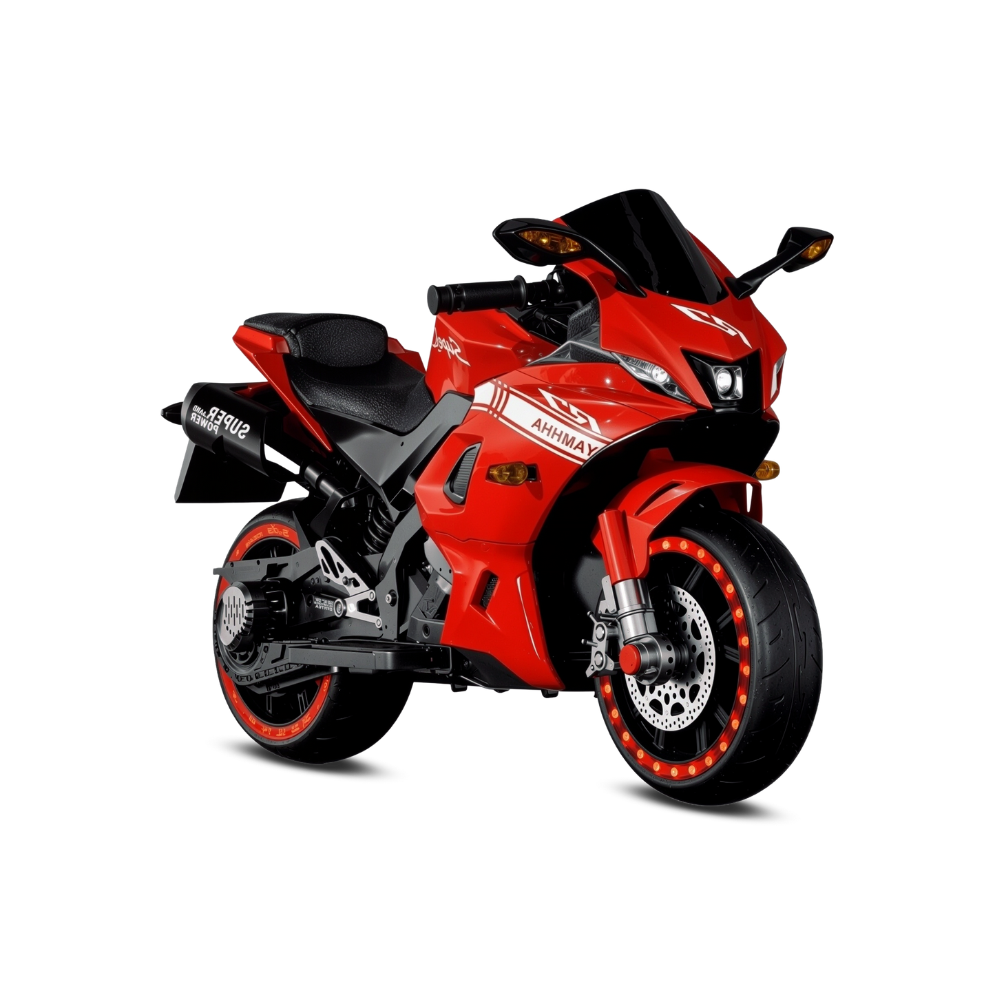 Kids Yamaha R7 Style Electric Ride On Bike - AROTOTS