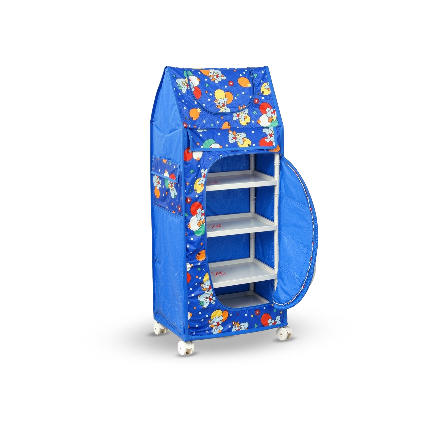 4 Tray Plastic Kids Almirah for Toy Storage by AROTOTS