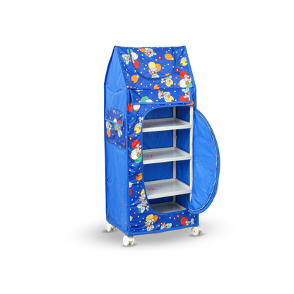 4 Tray Plastic Kids Almirah for Toy Storage by AROTOTS