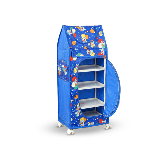 4 Tray Plastic Kids Almirah for Toy Storage by AROTOTS