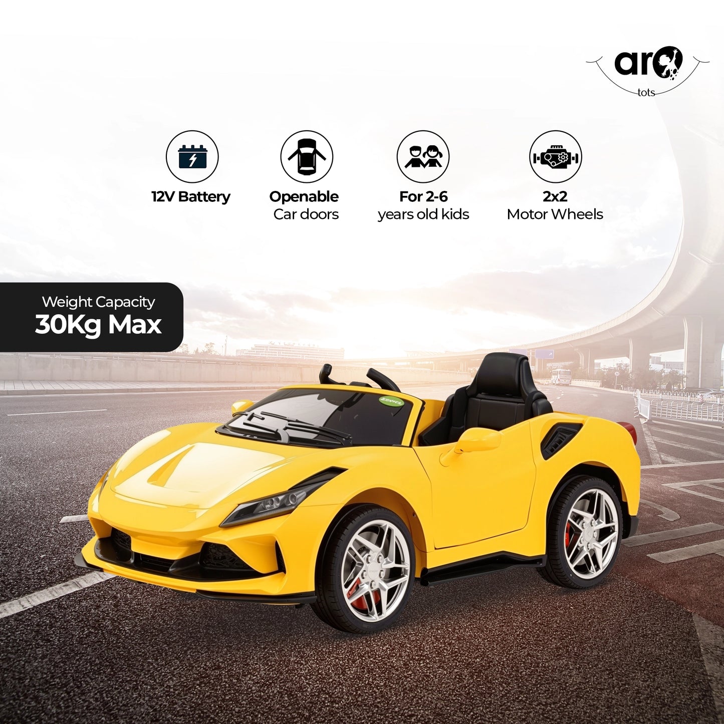 F8 Ferrari Style Toy Car for Kids – AROTOTS