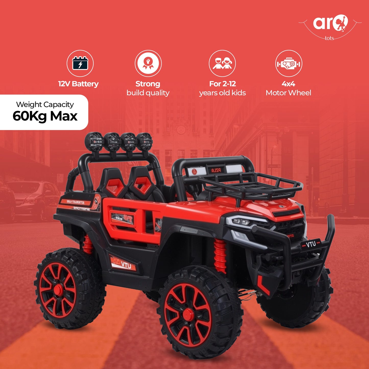 Beast Kids Powerful Ride On Car by AROTOTS