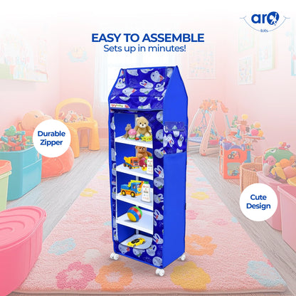 5 Tray Plastic Kids Almirah for Toy and Clothes Storage by AROTOTS