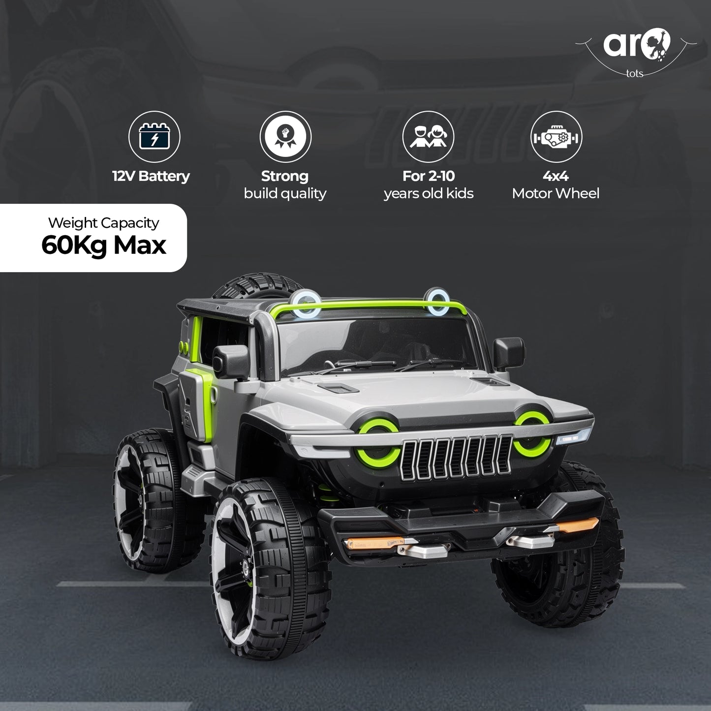 502 Kids Jeep Ride On Toy Car by AROTOTS