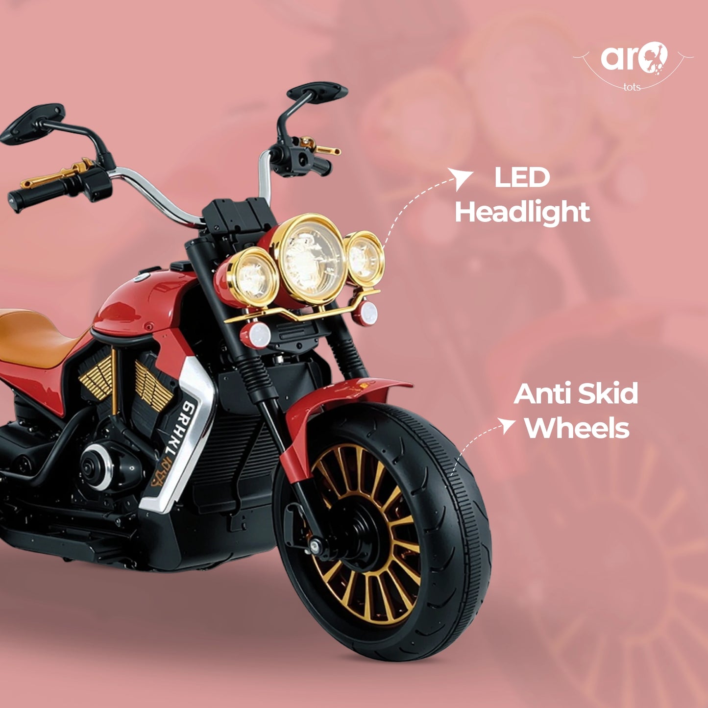 Kids Electric Ride On Bike with Remote Control - AROTOTS