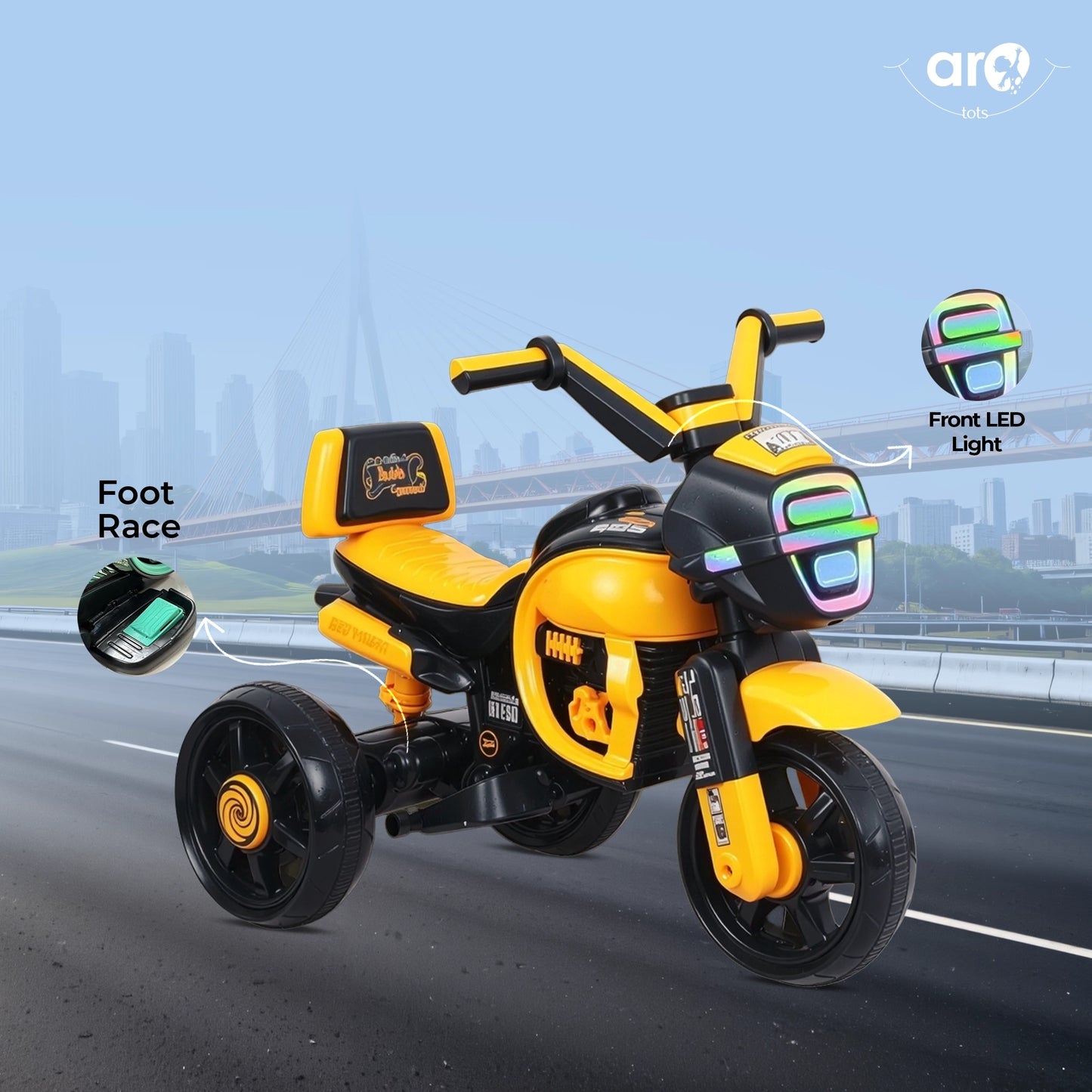 Kids Electra Style Battery Operated Bike - AROTOTS