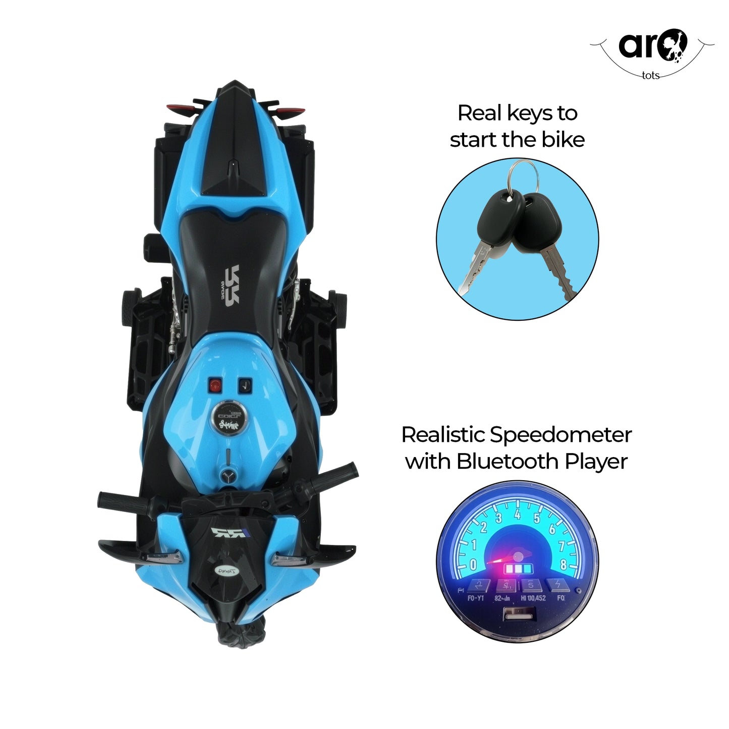 Kids BMW RR 018 Style Battery Operated Bike - AROTOTS