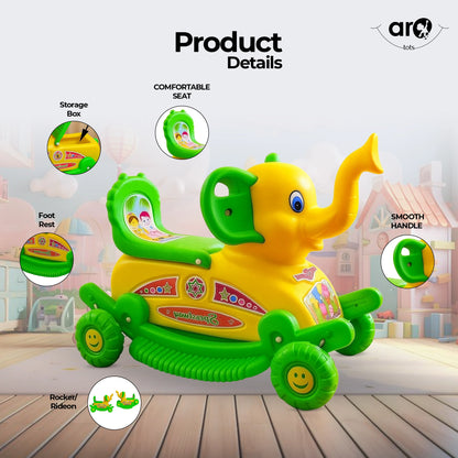 Elephant Rider Kids Ride On Toy for Fun Movement by AROTOTS