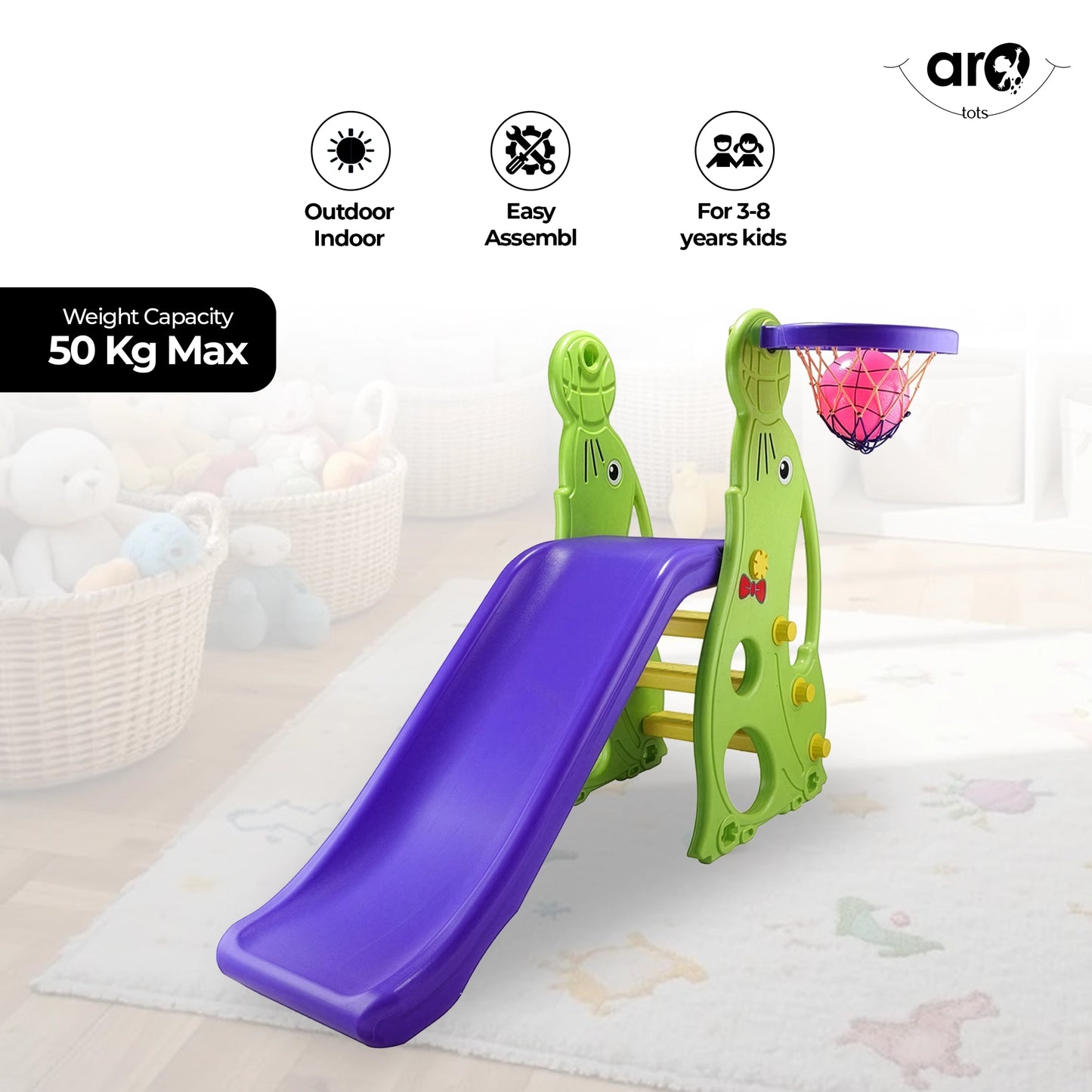 Dolphin Kids Slide for Fun Outdoor Play by AROTOTS