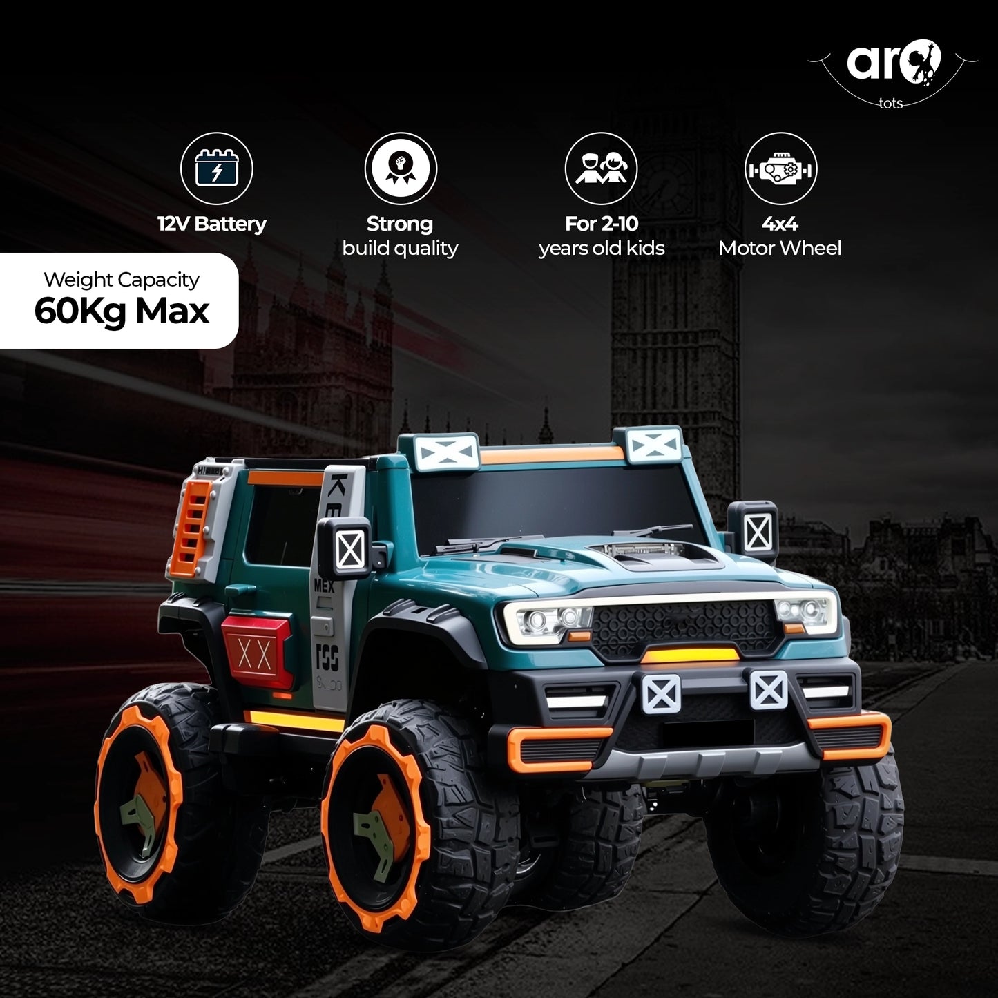 KEM Kids Electric Ride On Car by AROTOTS