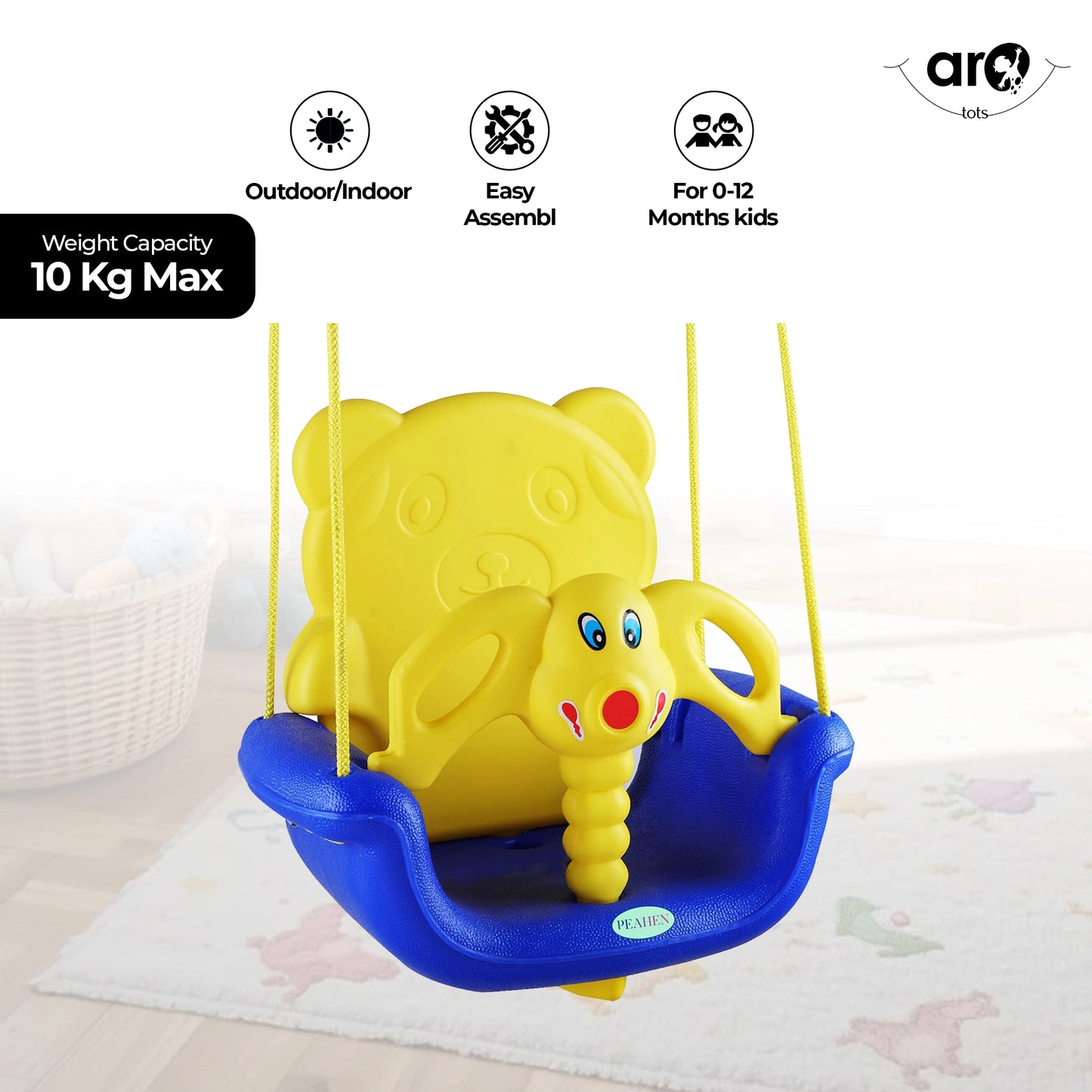 Adjustable Kids Swing for Safe and Fun Outdoor Play by AROTOTS