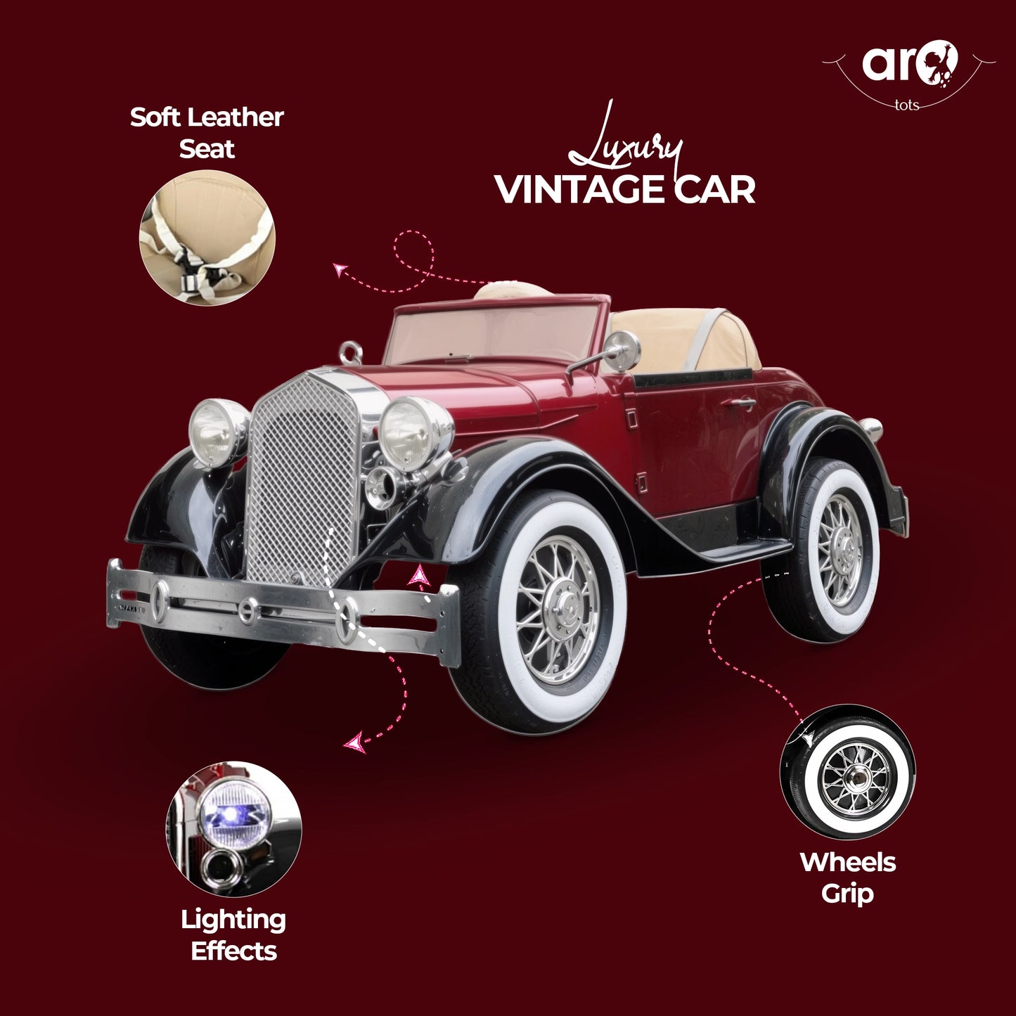 Vintage Classic Toy Car for Kids – AROTOTS
