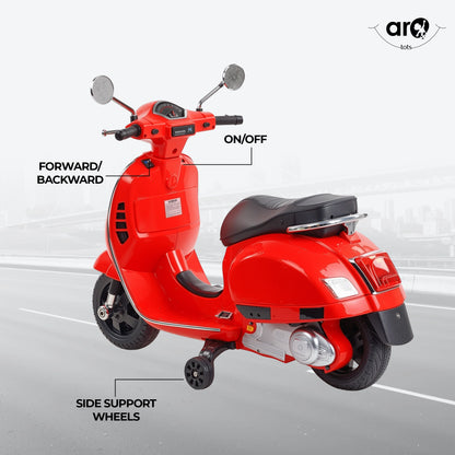 Kids Vespa Style Electric Scooty - AROTOTS