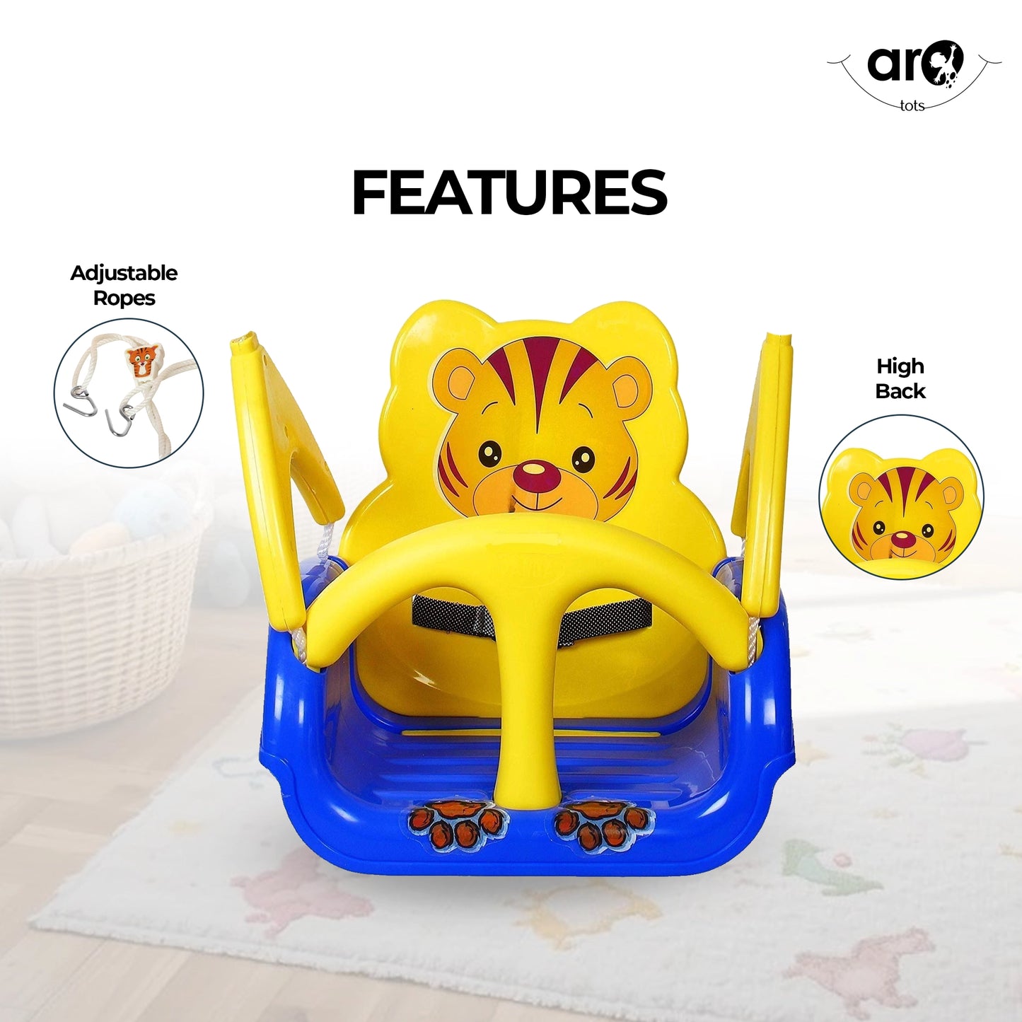 Panda Kids Swing Plain & Musical for Double Fun by AROTOTS