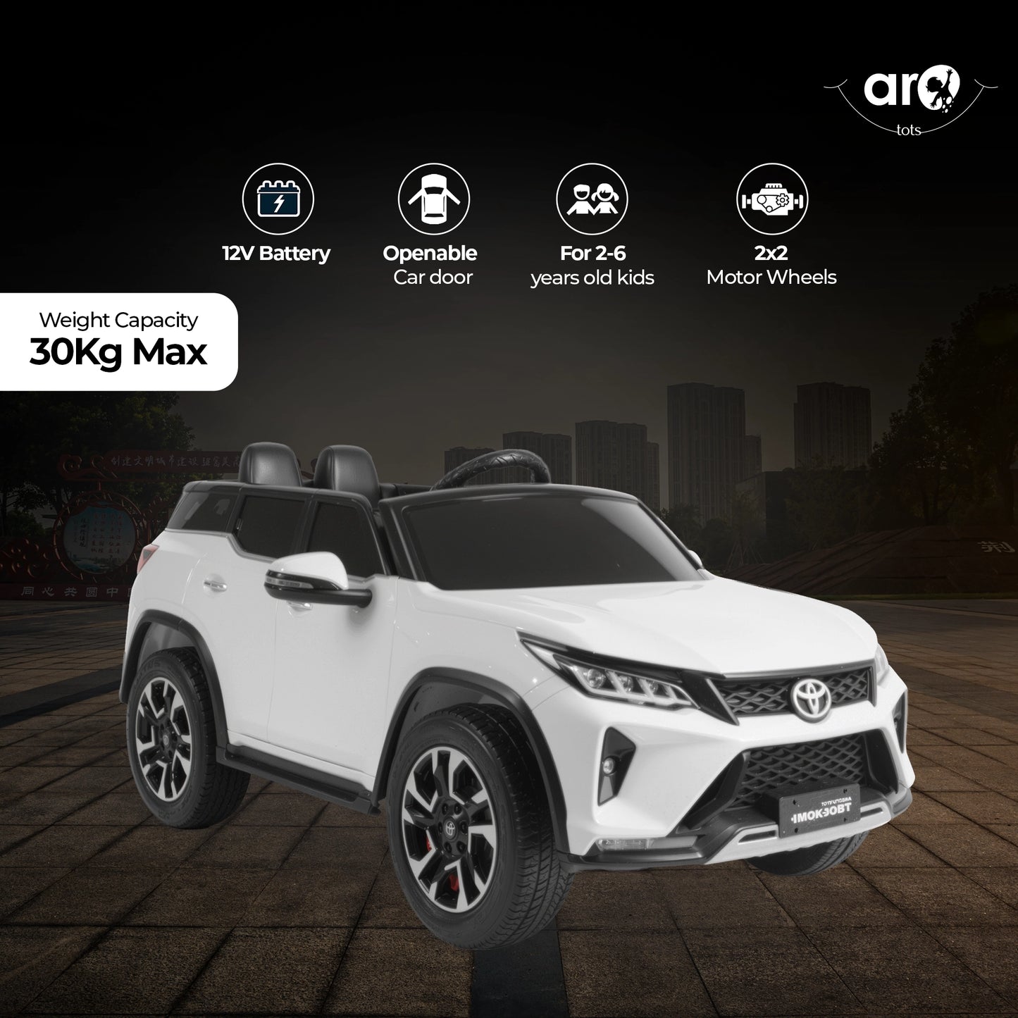 Fortuner Style Toy Car for Kids – AROTOTS