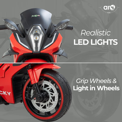 Kids Hero Style Electric Ride On Bike - AROTOTS