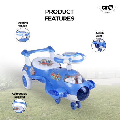 Aeroplane Kids Magic Car Ride On Toy for Fun Play by AROTOTS