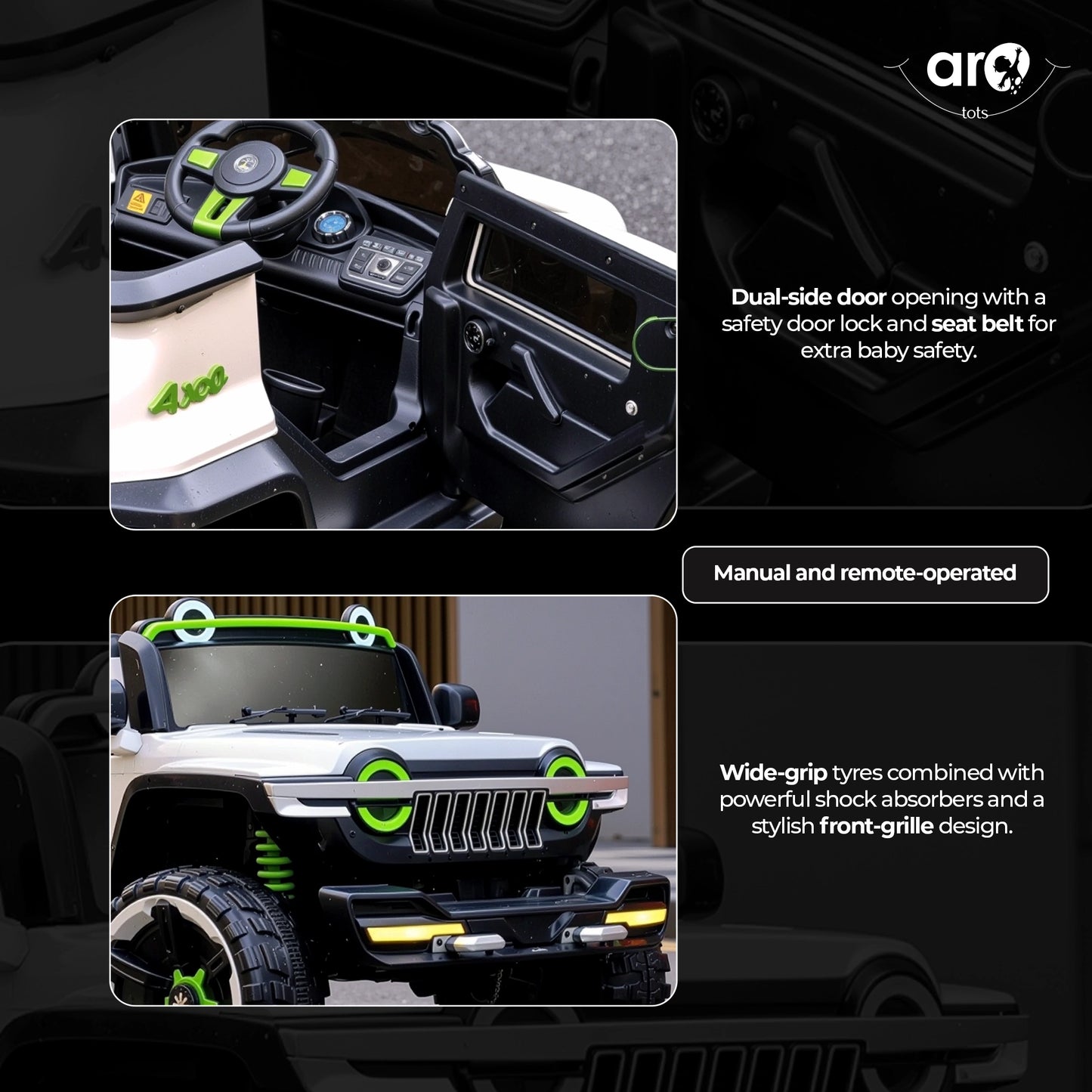 502 Kids Jeep Ride On Toy Car by AROTOTS