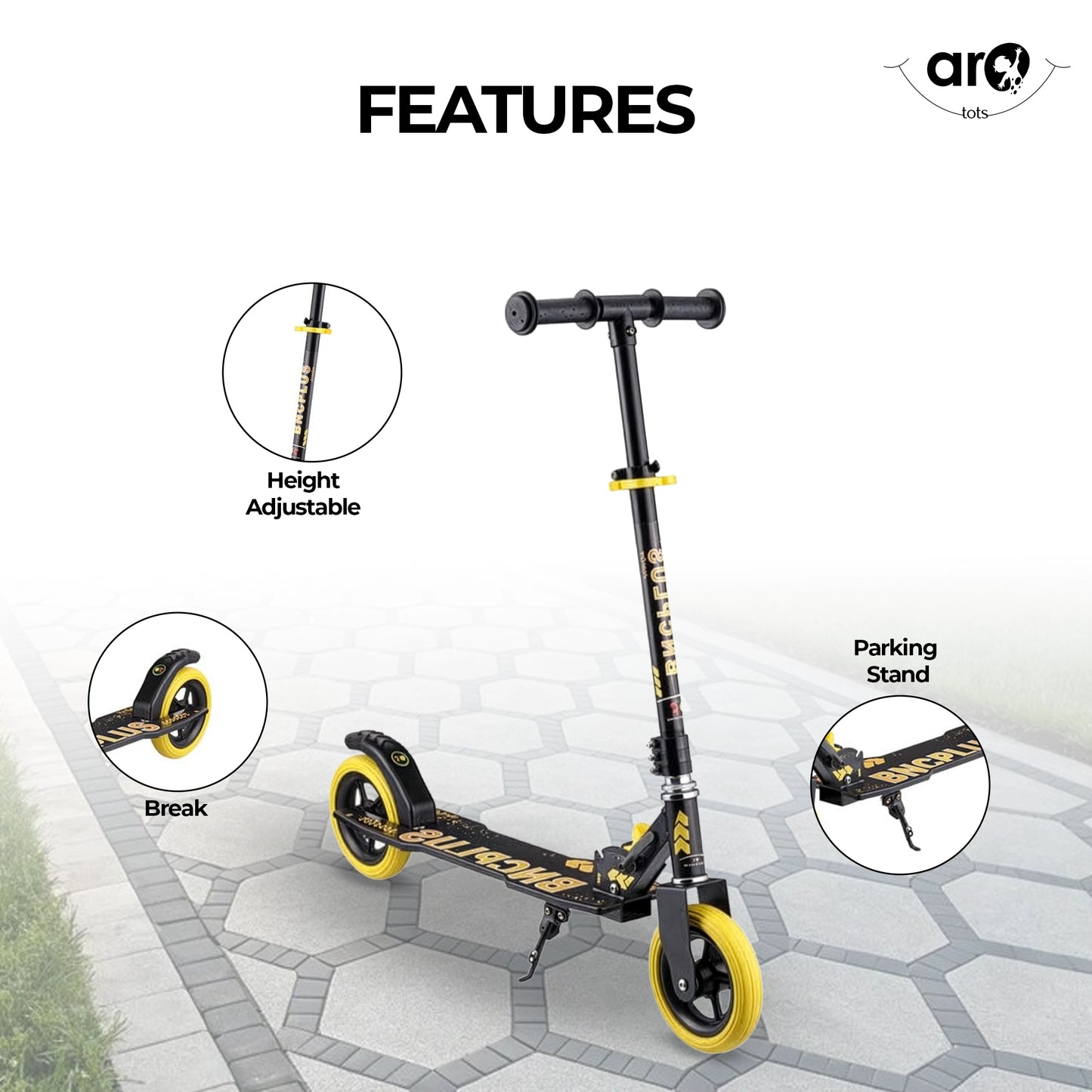 BNC Plus Kids Scooty for Fun Ride and Outdoor Play by AROTOTS