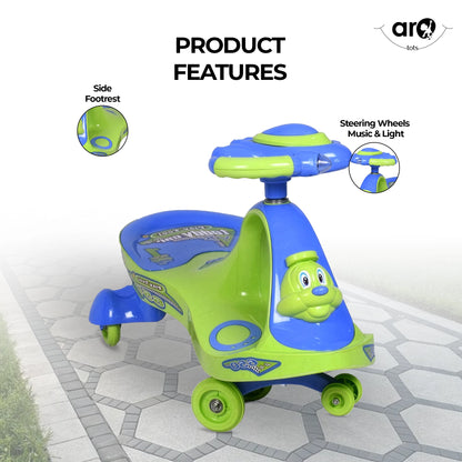 Teddy Kids Magic Car with Backrest Ride On Toy by AROTOTS