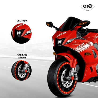 Kids Yamaha R7 Style Electric Ride On Bike - AROTOTS