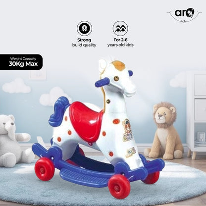 Sultana Horse Kids Ride On Toy for Smooth Riding by AROTOTS